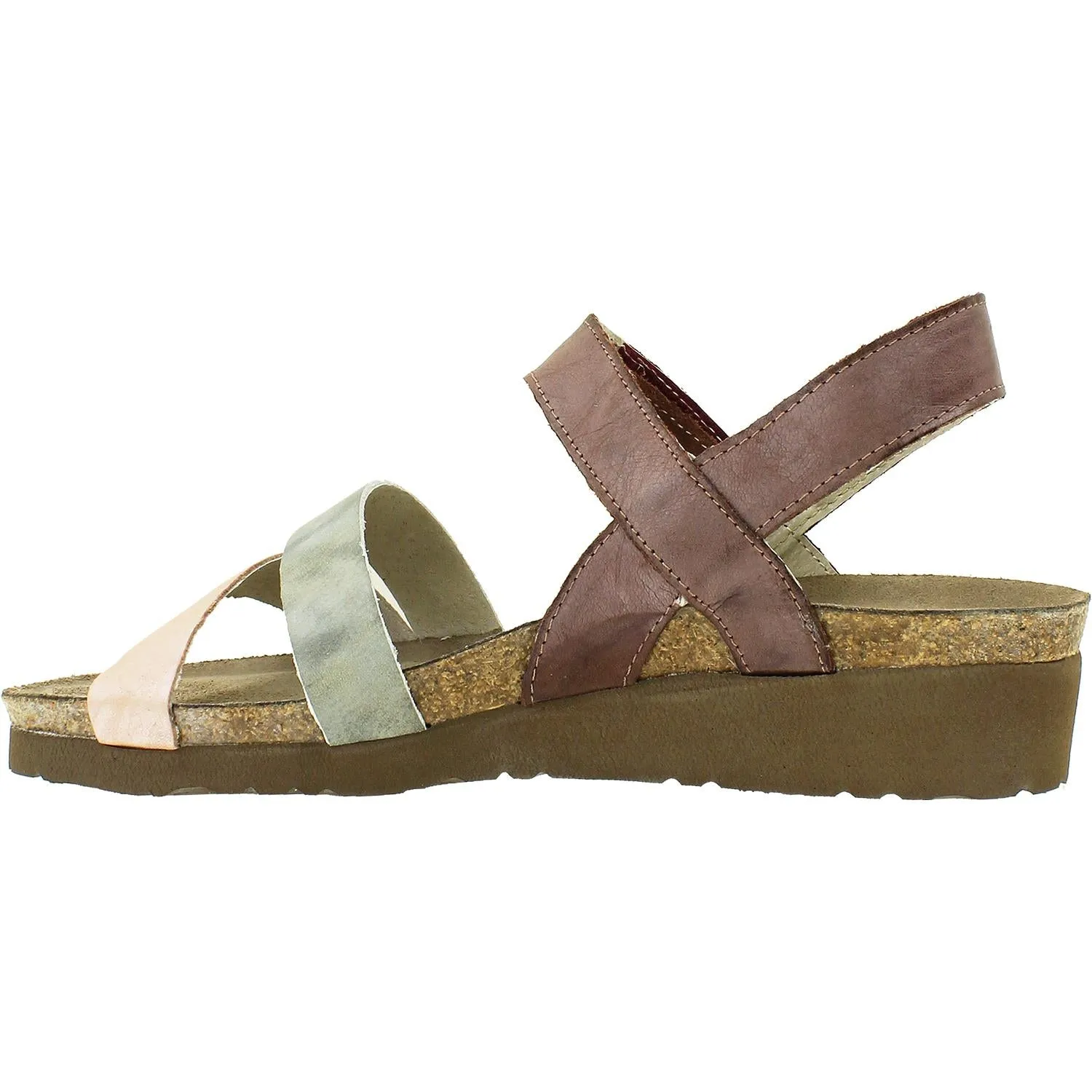 Women's Naot Kayla Plum/Beige/Nude Leather